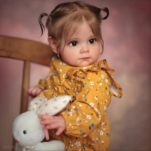 

60cm Cloth Body Maggie Reborn Doll Princess Dress up Lifelike Baby Companion Doll Toy Gift