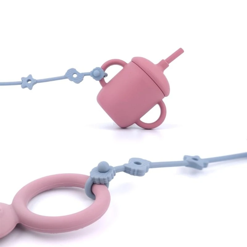 M76C لعبة أحزمة الأمان لكرسي مرتفع أسرة طفل لعبة زجاجة تسخير الأشرطة كأس الأشرطة الطفل هوة عضاضة الأشرطة #5