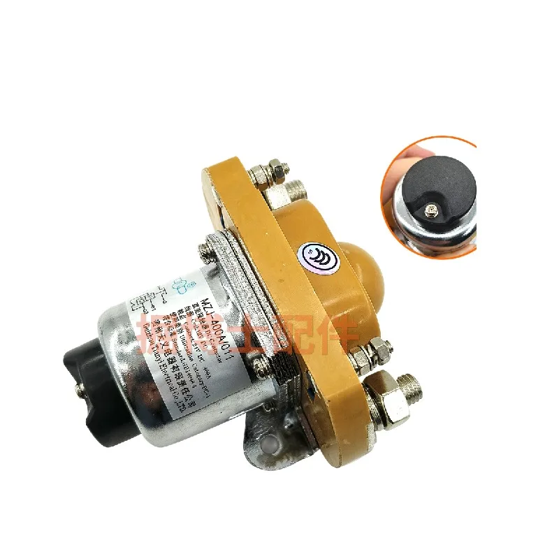 For Excavator Tianyi DC contactor MZJ-400A12V24VGCC200 relay, automotive power supply, excavator accessories