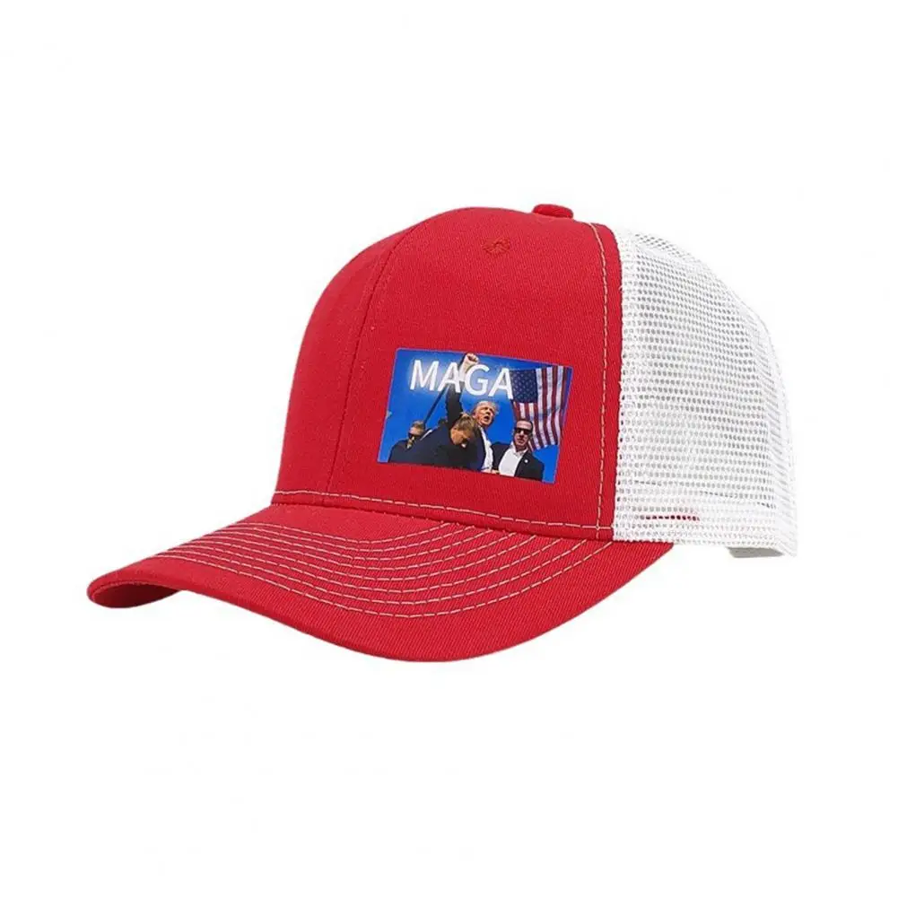 Trump Peaked Cap 2024 President Election Campaign Trump Baseball Hat with American Flag Rally Parties Design for Unisex for Maga