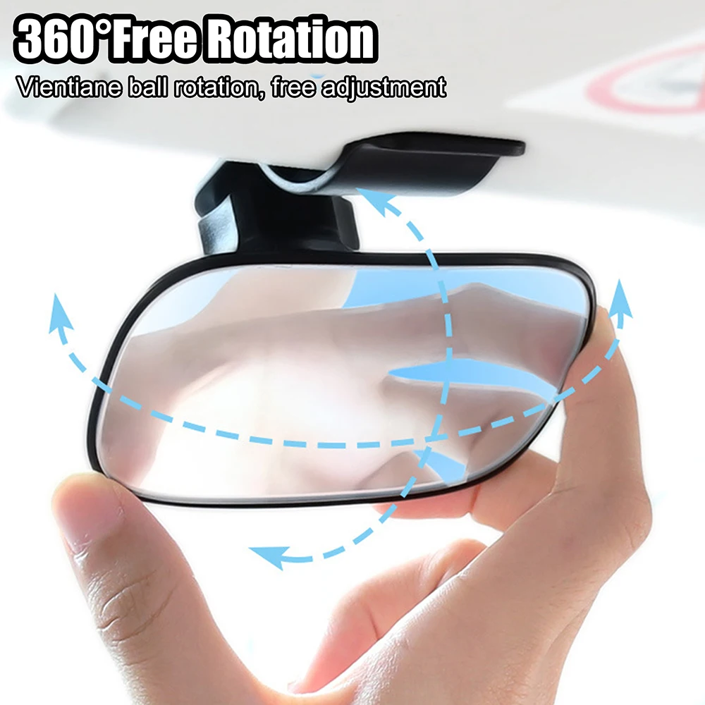 Car Back Seat Baby Kids View Mirror 360 Rotation Adjustable Universal Mini Safety Monitor Car Accessories 2 in 1 Auto Ornament