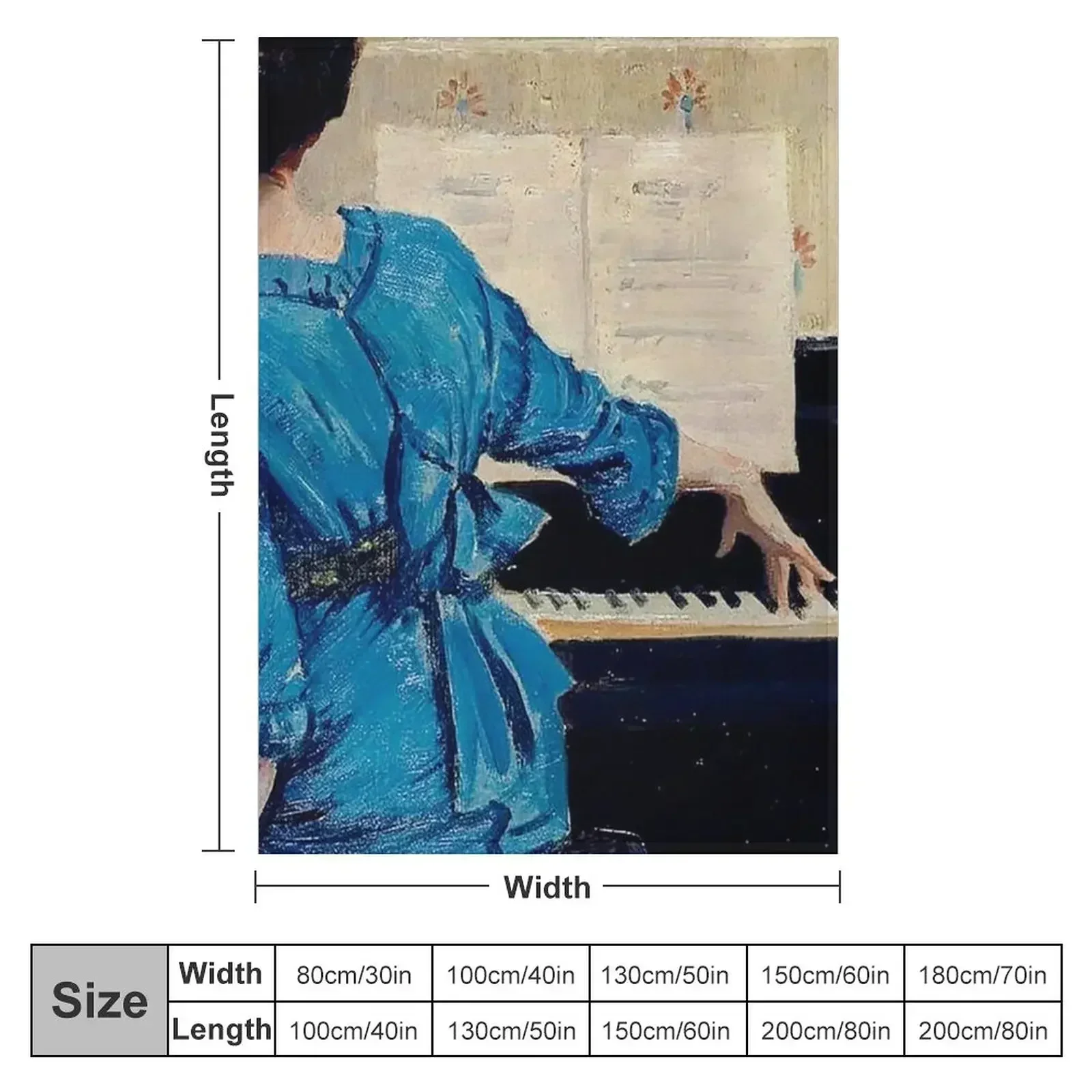The Keynote by William Arthur Chase Throw Blanket couch cozy soft plush fuzzy picnic outdoor blanket