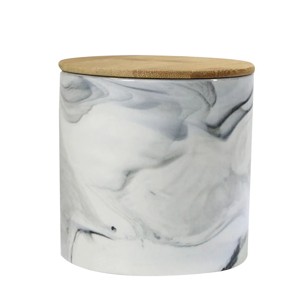 

Marble Pattern Airtight Food Storage Jars Kitchen Canisters For Tea Coffee Beans Dried Fruit Sugar Salt Container