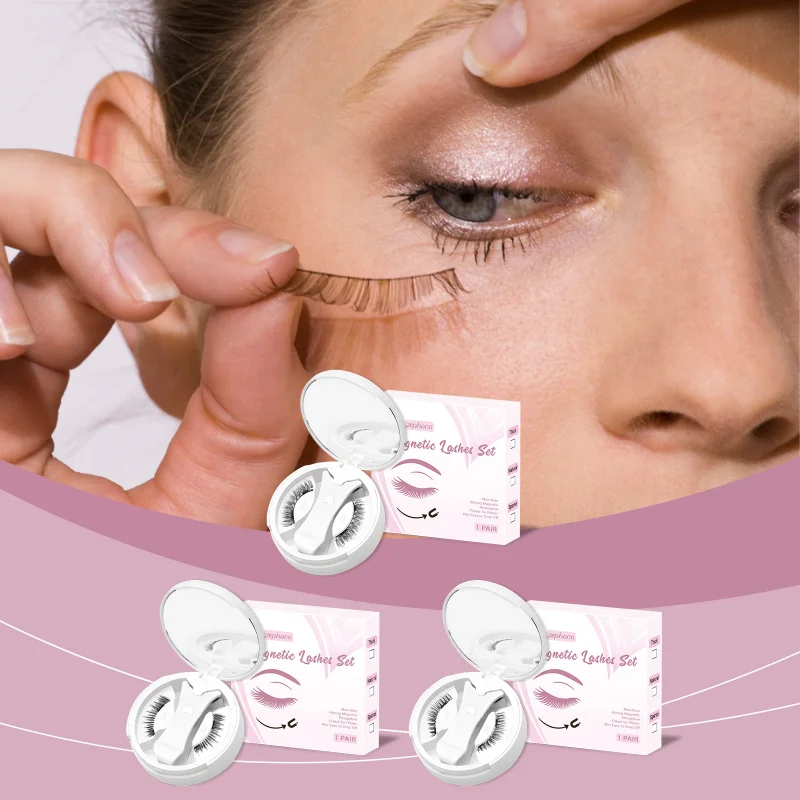 

Magnetic False Eyelashes, Natural Curly & Fluffy Lashes, Easy to Wear No Glue Needed, Lightweight Comfortable for Daily Use