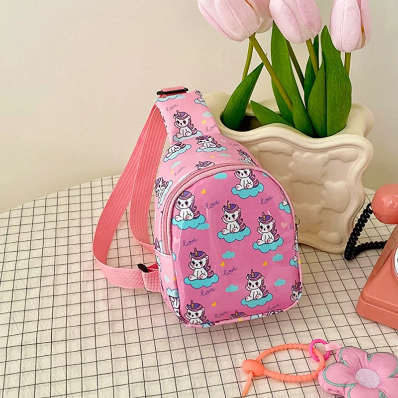 

Children Cartoon Chest Bag Crossbody One Shoulder Portable Zero Wallet Boys Girls Birthday Party Gift Casual Travel Chest Bag