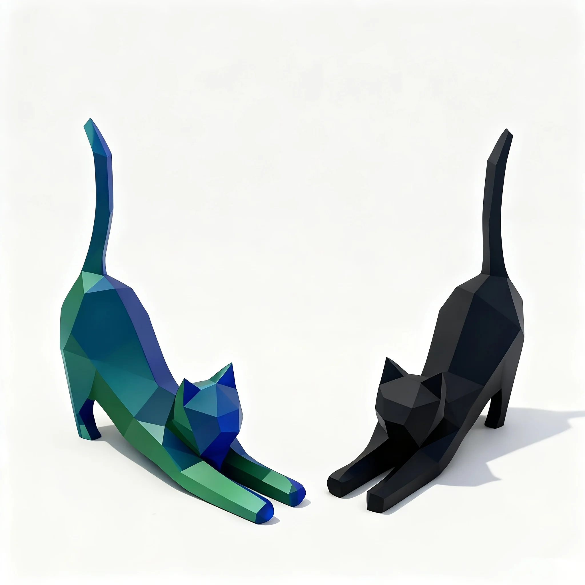 3D Printed Cat Model Ornament, Minimalist Style with Smooth Lines, Elegant and Generous, Simple Yet Not Simple Home Decoration