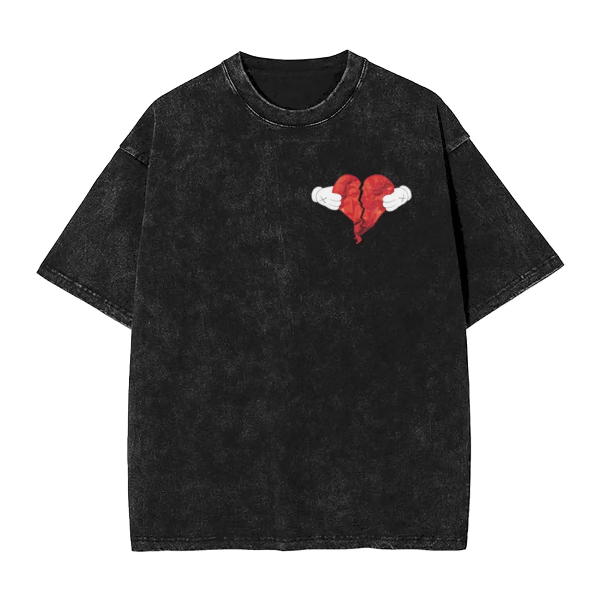 808 s and Heartbreak Cover Art Unique Chic A Vintage Oversized Cotton Unisex T-Shirts