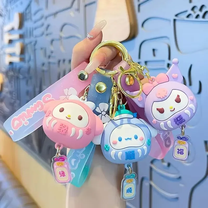 

Miniso Sanrio Cinnamoroll Kuromi Anime Kawaii Ins Key Chain Pendant Cute Cartoon My Melody Bag Hanging Decoration Toys for Kids