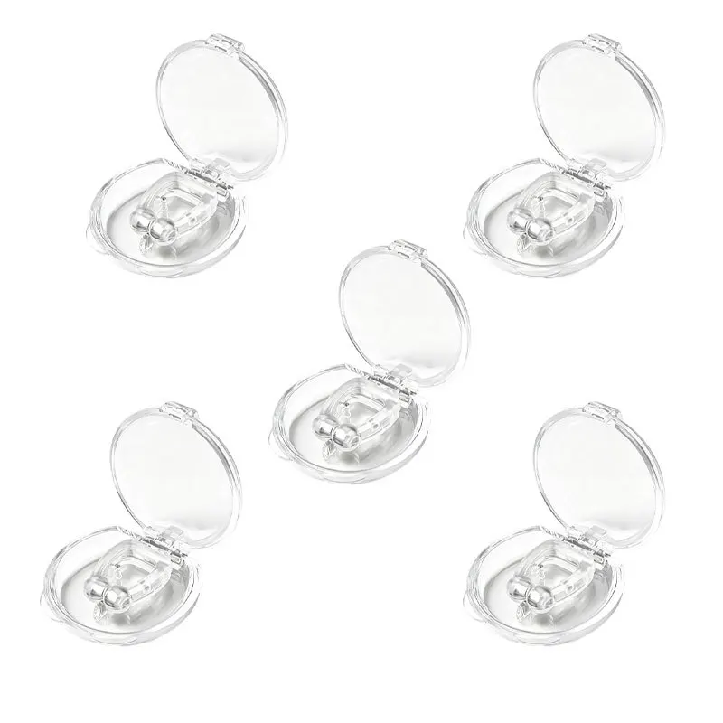 5Pcs Silicone Nasal Dilator Set for Men & Women Portable Comfort Wear Reusable Washable Detachable Nasal Breathing Aid H5913