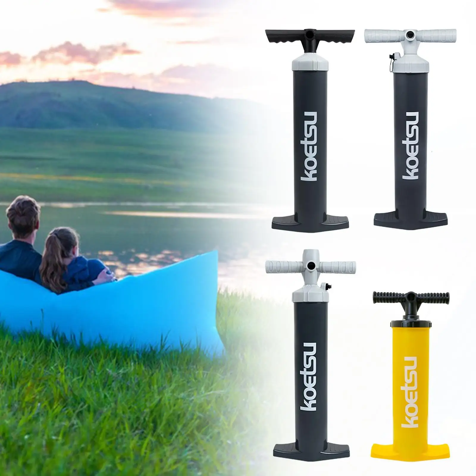 

Насос для надувания каяков и сапбордов, портативный, ручной, удобный, многофункциональный, универсальный, компактный аксессуар для водных видов спорта