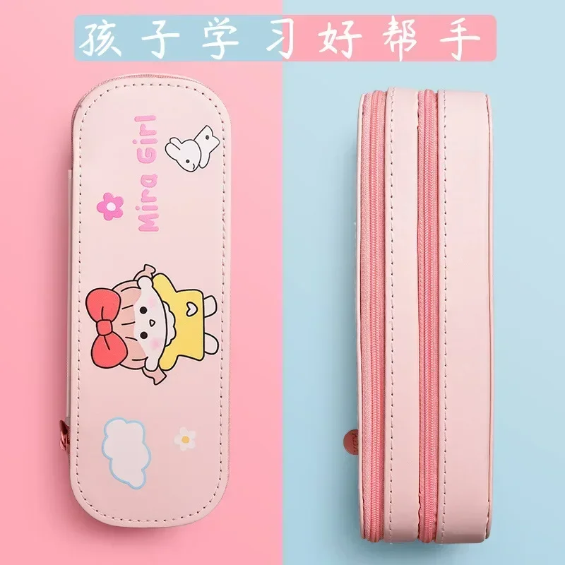 Double Layered Pencil Case Instagram Japanese Elementary School Cute Large Capacity Stationery Box New Popular Female Internet