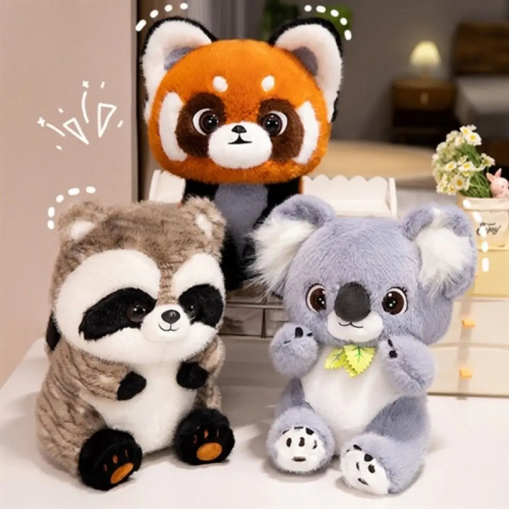 Schlafkissen Simulation Tier Waschbär Plüschtier Kleiner Panda Cartoon Koala Plüschtier Einzigartige süße Faultier Plüschpuppe Home Decor