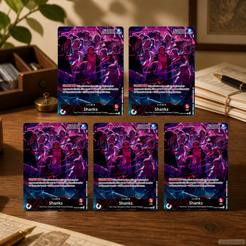 Shanks OP09-001 en DIY OPCG Collection Cards Self Made Single Card Classic Game Anime Card Gift Toy 5PCS 10PCS Set