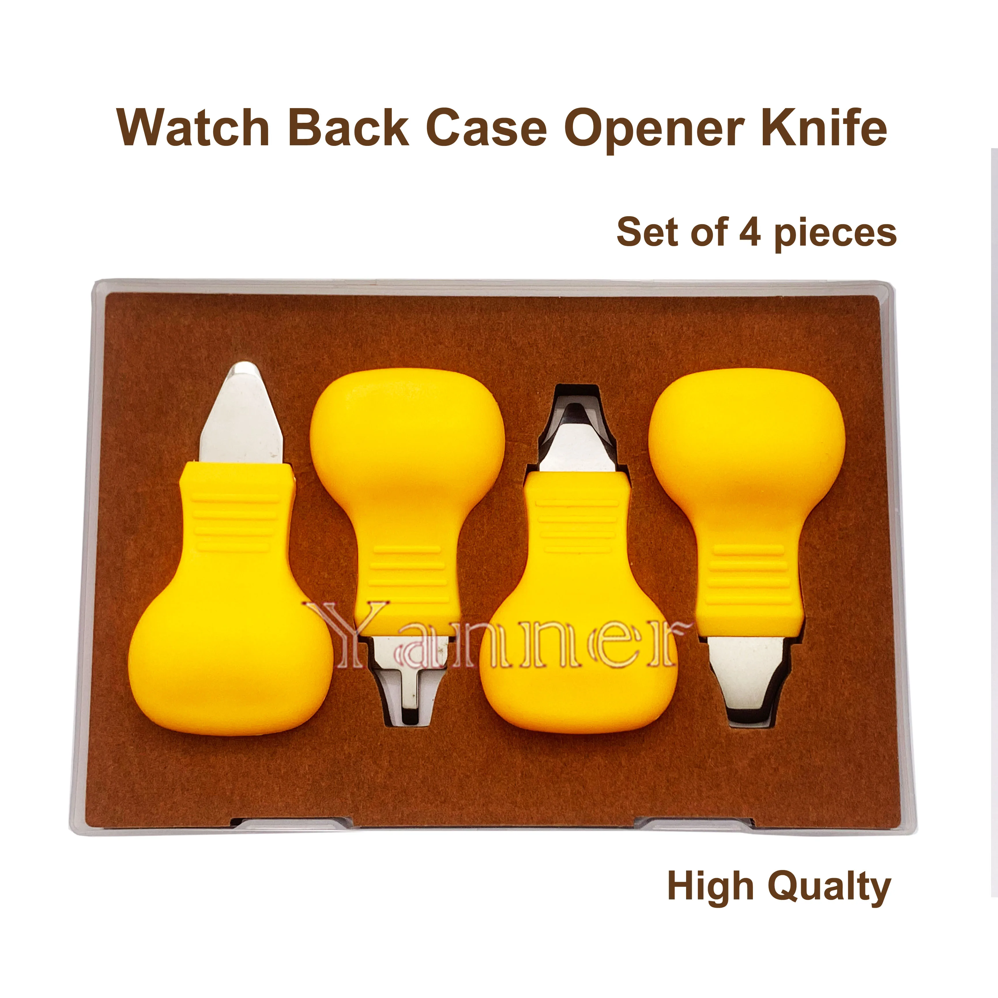 Professional(High Quarlity) Watch Back Case Opener Knife 4 Pieces A Set Battery Remover Repair Kit Tools