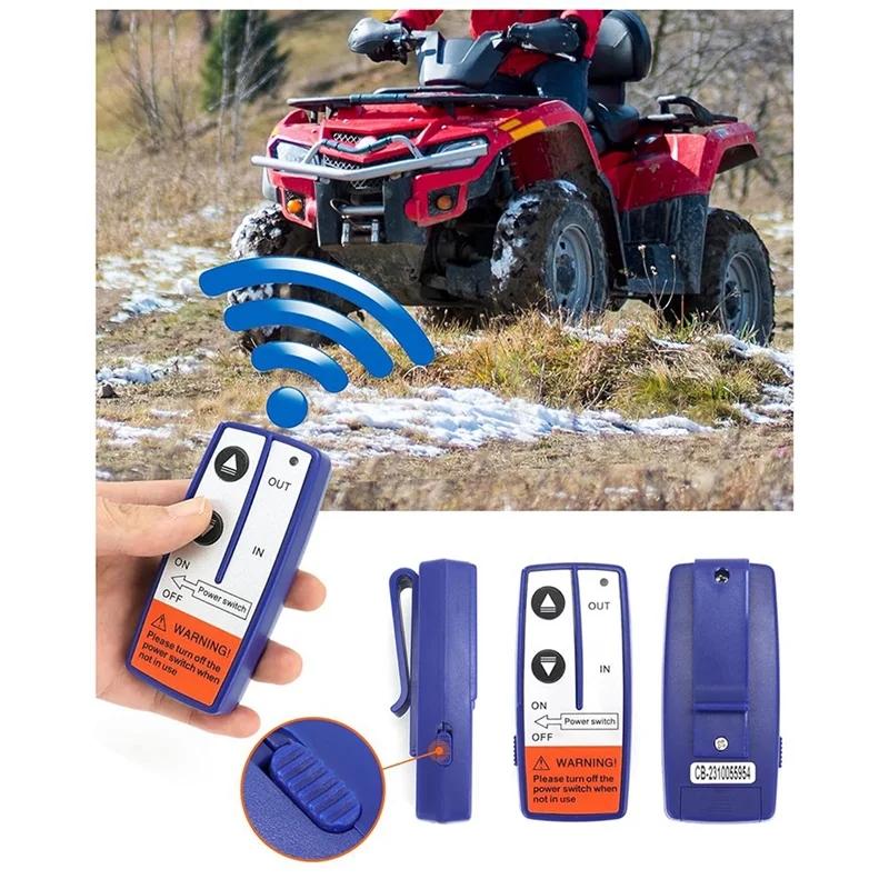 

Wireless Remote Control Winch Kit 12V, 250A, As Shown Solenoid Relay Contactor+ 2Pcs Wireless Winch Remote Control