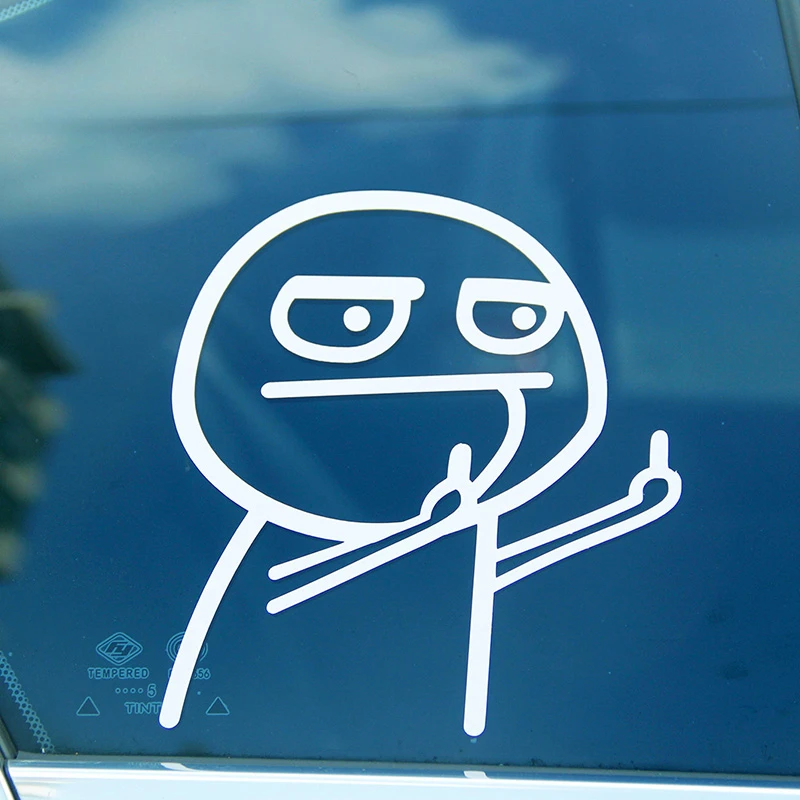 

Car Sticker Funny Middle Finger Creative Vinyl Car Window Body Decal JDM Auto Body Styling Decor Humorous Exterior Accessories