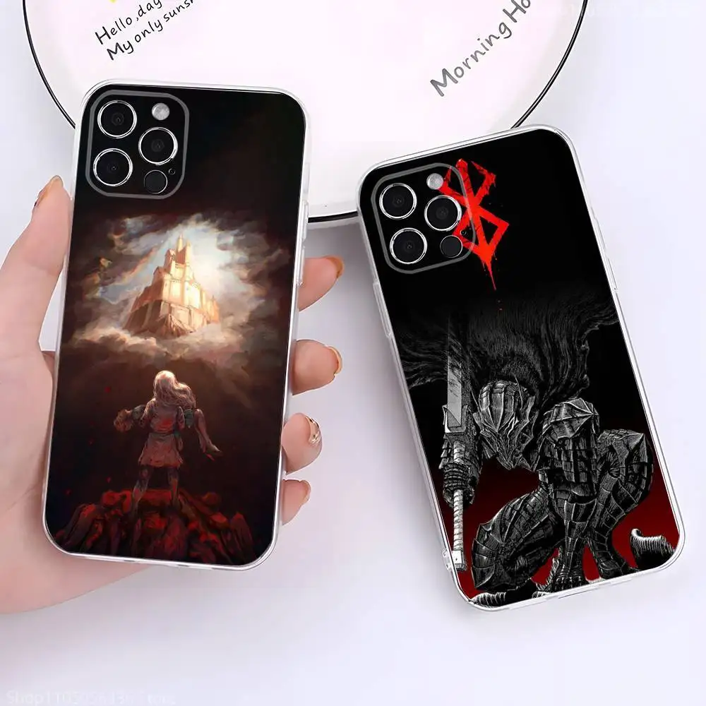 

Griffith B-BerserkS Phone Case For iPhone 17,16,15,14,13,12,11 Pro,Max,Plus,X,XS,XR,SE4,E Mini Transparent Soft Cover