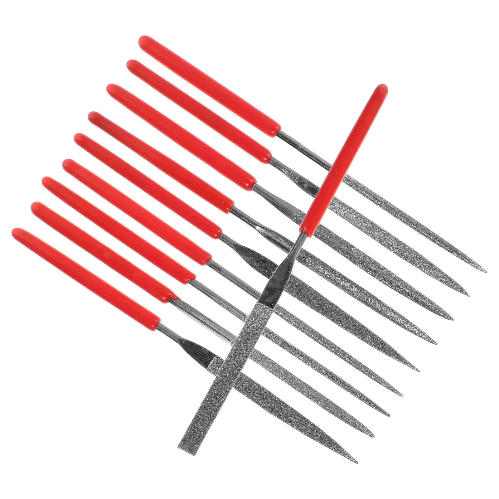 

10 pcs Diamond File Kit Mini Jewelers Alloy Needle Woodworking Jewelry Tools Titanium Coated Precision Files Set for