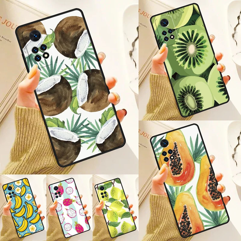 Tropical Summer Fruit Lemon Case For Samsung Galaxy S24 Plus S23 S20 S21FE Lite S22 Ultra Note 20 S8 S9 S10 Phone Coque