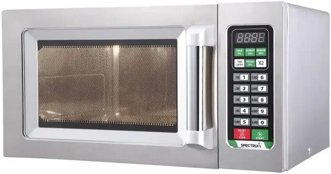 EMW-1000ST Commercial-Grade Microwave Oven, .9 Cubic Feet, Silver