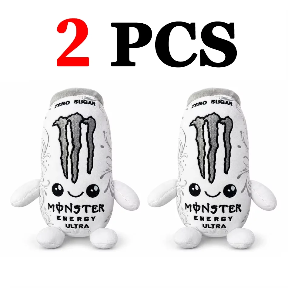 Monster Energy Drink Can Plush Toy - Cute Soft Cartoon Stuffed Doll Home Decor & Gift for Fans Friends - New Plushie Figure