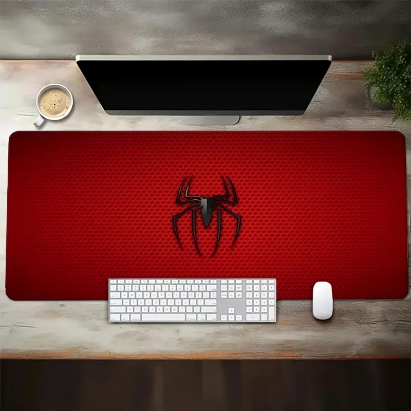 XXL Gaming Accessories Mouse Pad Xxl 1000x500mm Rubber Mousepad Cool Red Spider Mause Pad Keyboard Computer Gamer Desk Mat
