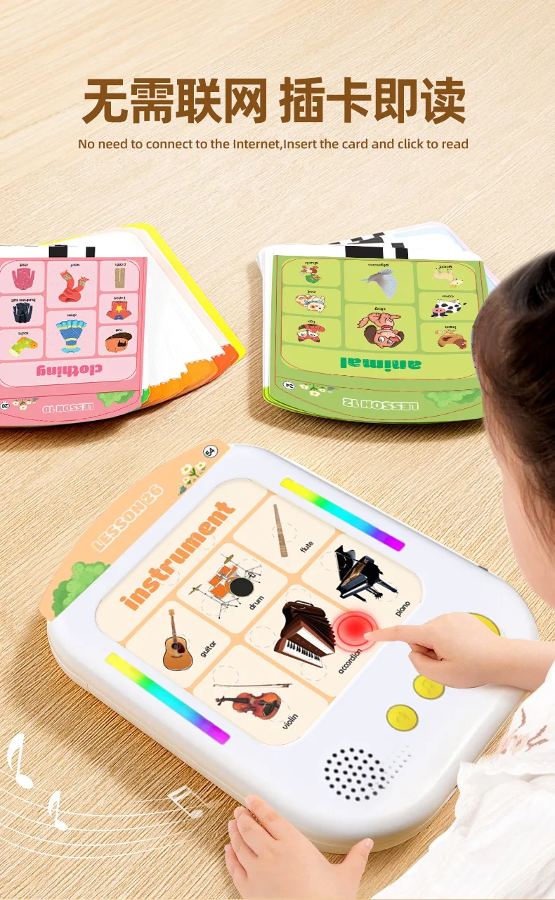 Macchina per la lettura Pensare per bambini Puzzle Macchina per l'apprendimento Scheda Macchina per l'educazione precoce Lettura audio per bambini Giocattolo per e-book