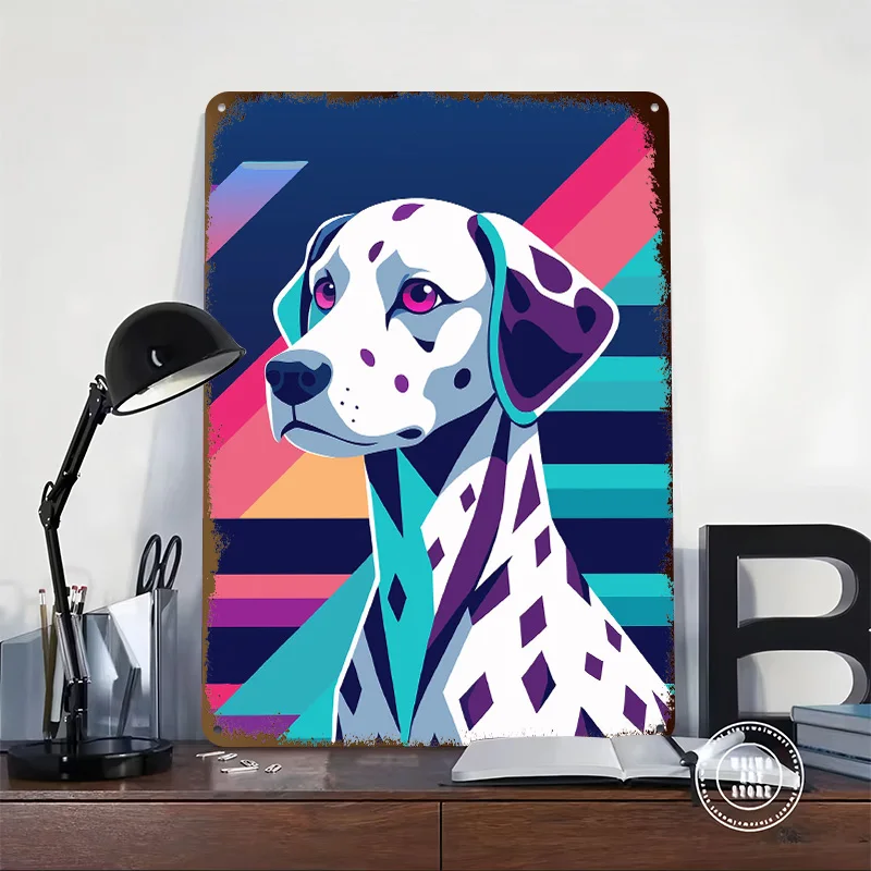 Dalmatian Retro Art Metal Poster Custom Wall Art Retro Vintage Tinplate Signs for Room Decoration Gaming Man Cave Desk Decor