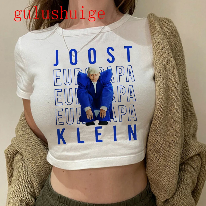 2024 Fashion Crop Top Tshirt Shirt Cropped I Love Joost Klein Vintage Singer T Shirt O Neck Clothes Classic T-shirt