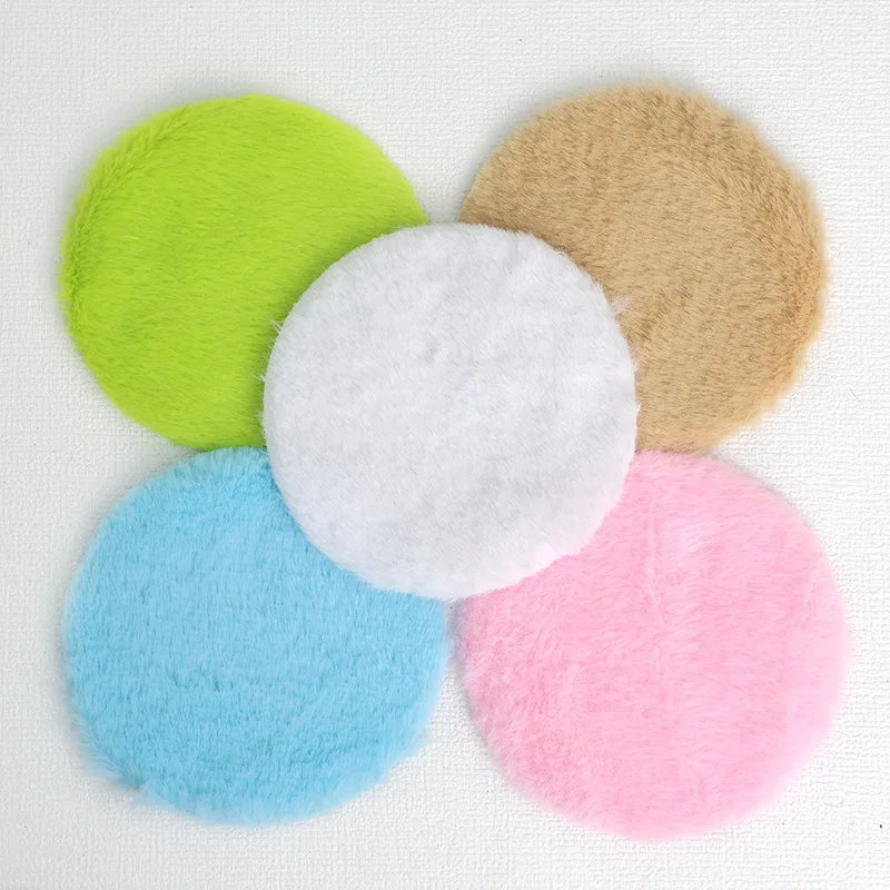 1Pcs Dollhouse Miniature Round Plush Rug Carpet Mat Model Toy For Doll House Living Room Furniture Decoration Accessories