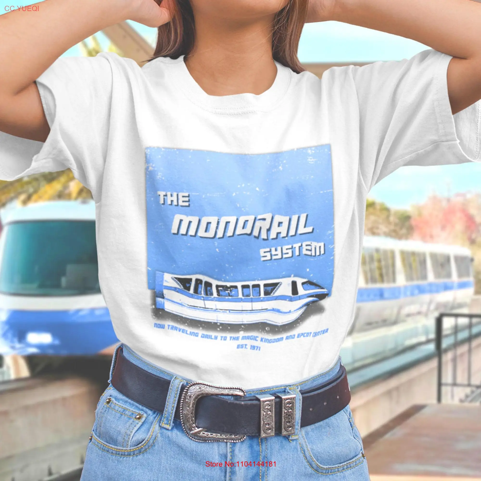 The Monorail Vintage Style T Shirt long or short sleeves