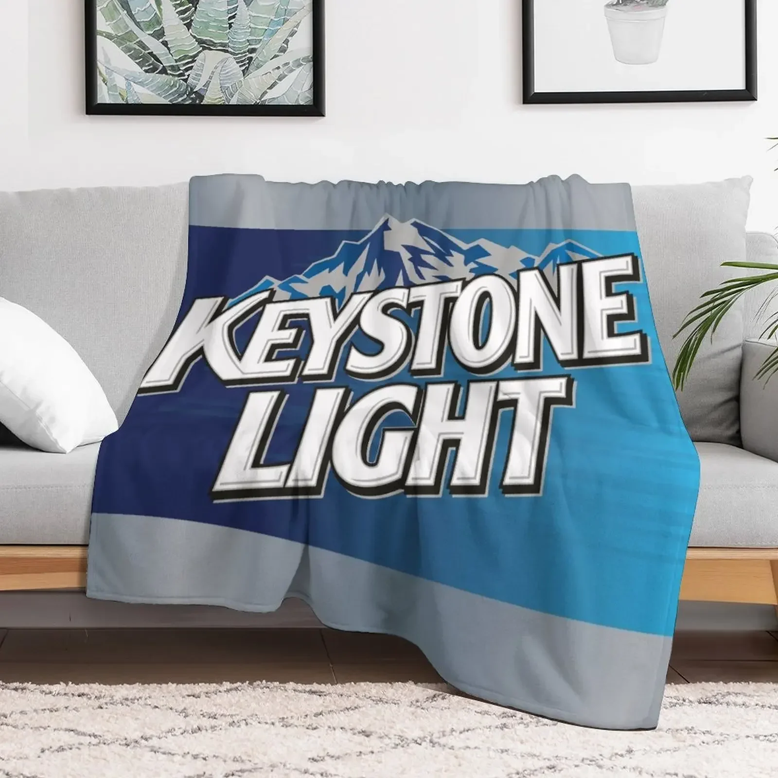 

Keystone Light Throw Blanket Luxury Brand Sofa Plaid Vintage Blankets Summer Quilt Blankets