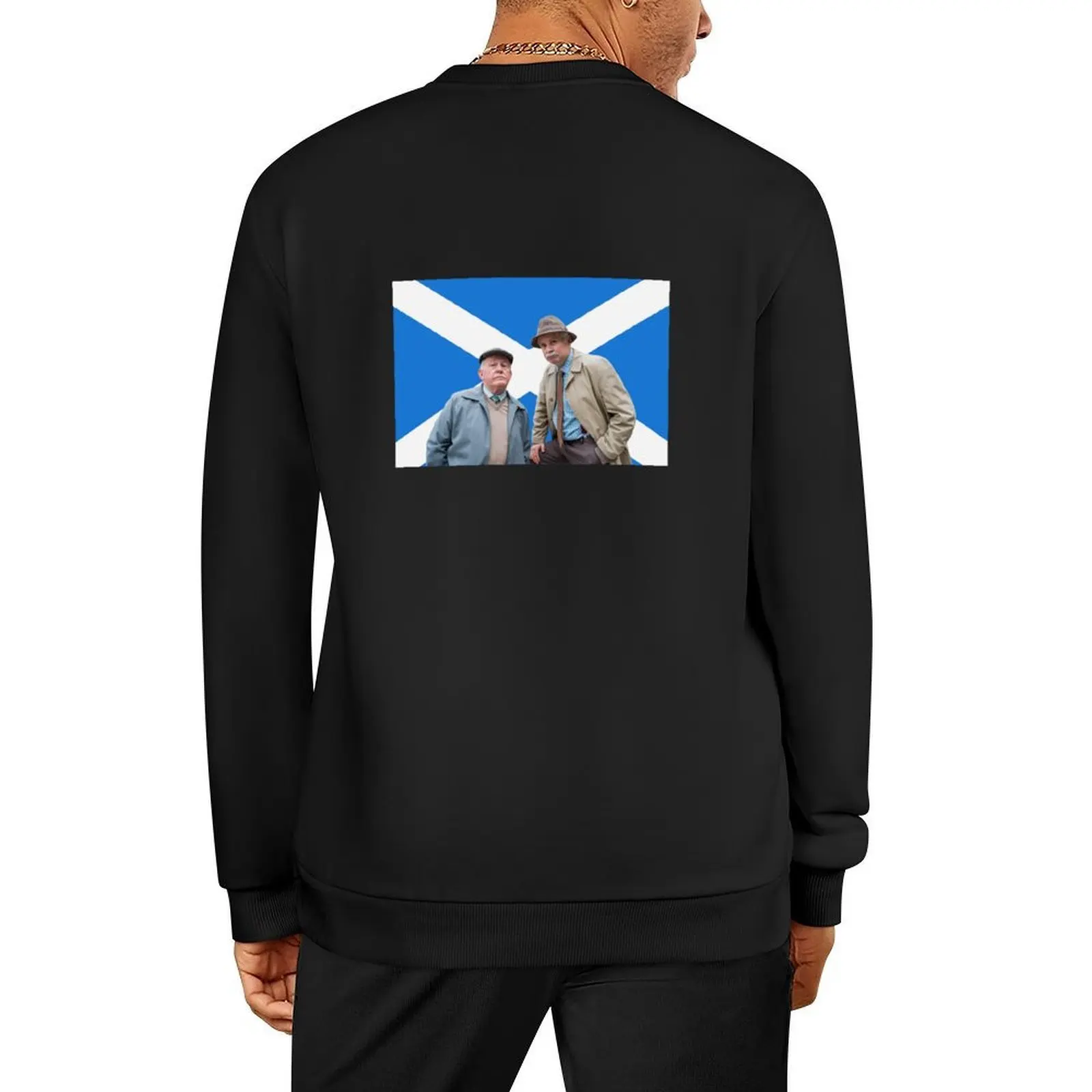 

Jack and Victor from Still Game - Saltire Pullover aesthetic clothing mens designer clothes tracksuits clothes for men pullover