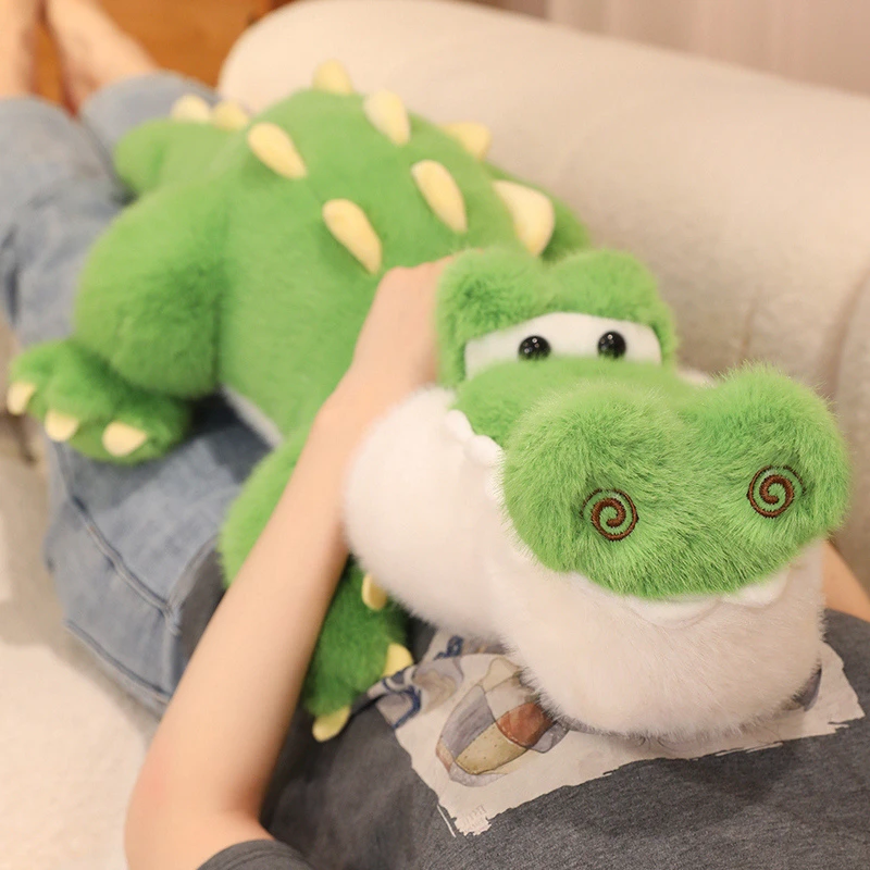 

Cartoon Crocodile Plush Toy Soft Stuffed Animal Doll Decorated Pillow Birthday Gift for Children