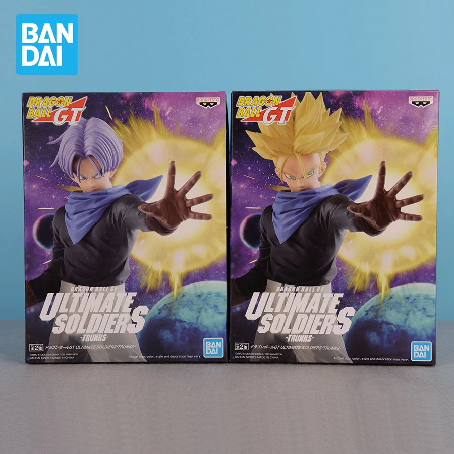 

Banpresto Anime Dragon Ball GT Figurines Ultimate Soldiers SSJ Trunks PVC Action Figures DBZ Figurals Collection Model Toys