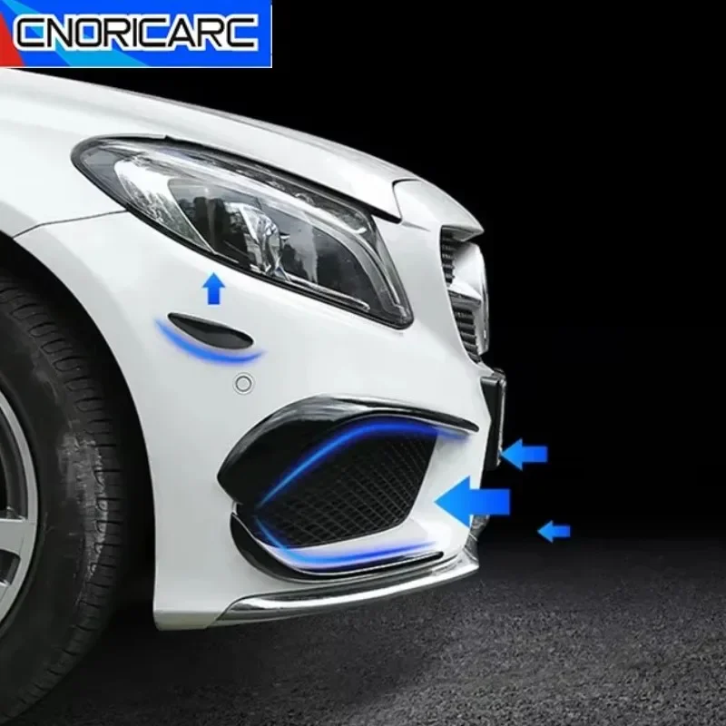 Auto Nebelscheinwerfer Grille Lamellen Luft Messer Trim Streifen Carbon Muster Für Mercedes Benz C