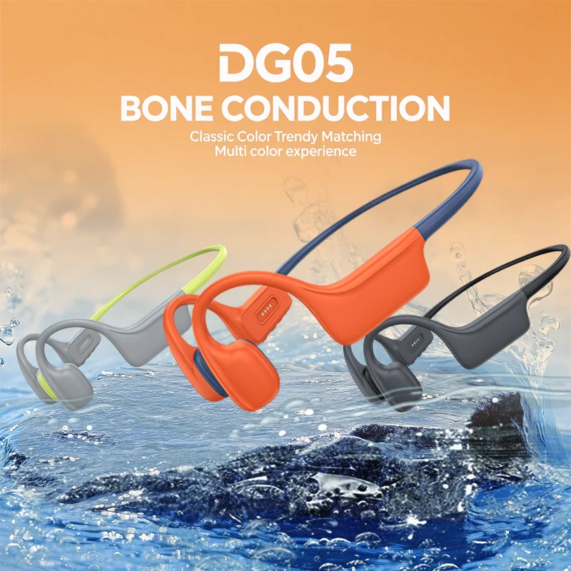 

Waterproof Swimming IP68 Bone Conduction Wireless Headphone Bluetooth 5.4 32GB HIFI Bass Music Sports Earphones