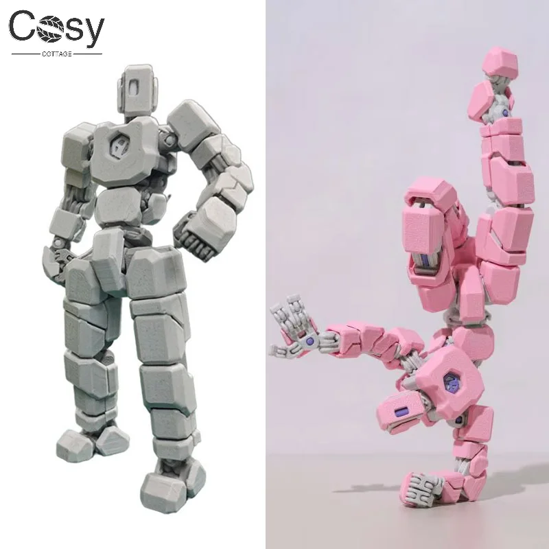 Novelty Action Figure, 3D Printed Articulated Multi Jointed Movable Robot Collectible, Poseable Stop Motion Desktop Decor Gift