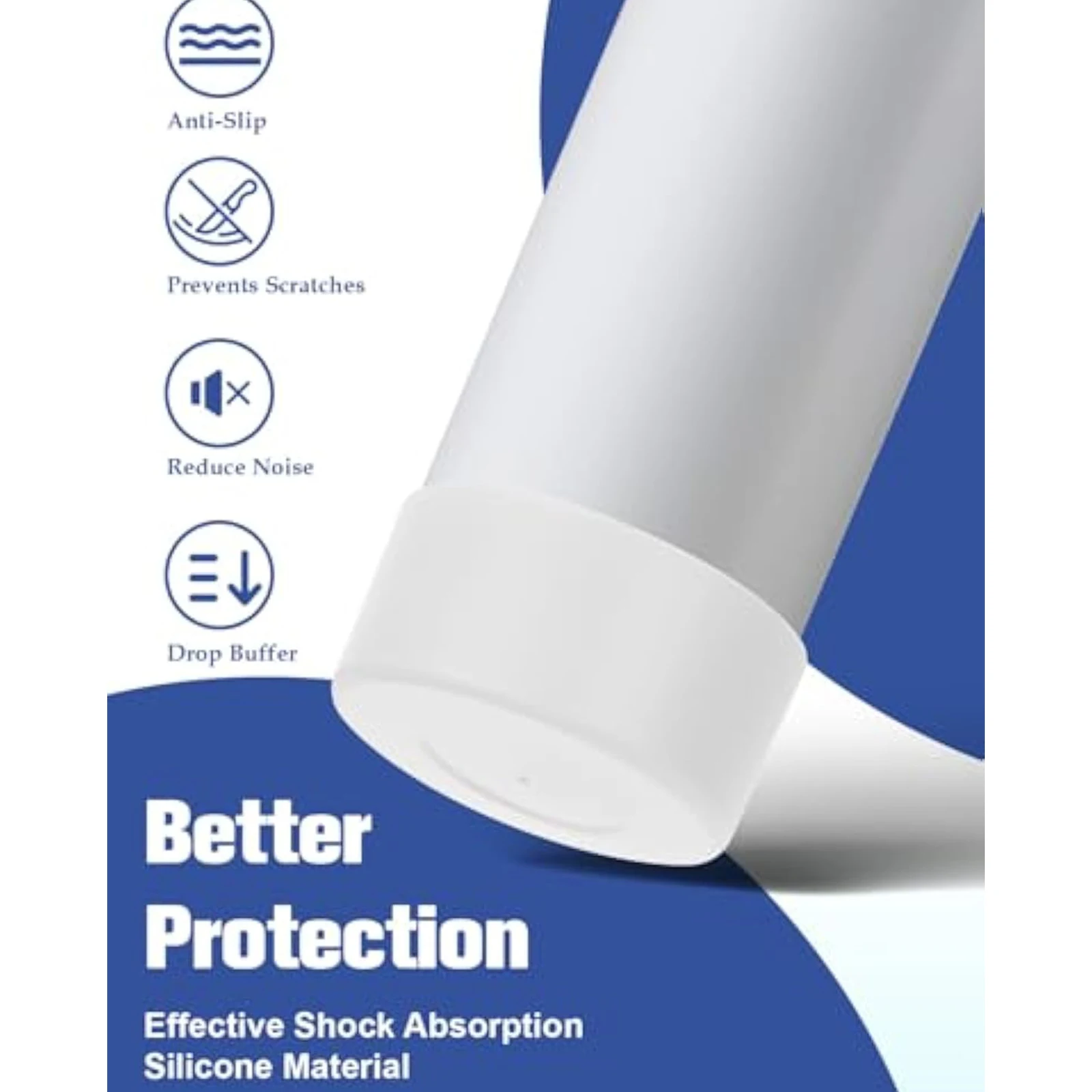 2Pc Silicone Cup Bottom Boot Anti-slip Protective Sleeve Cover for 24/32 oz Owala Water Bottle Bottom Bumper Protector Accessory