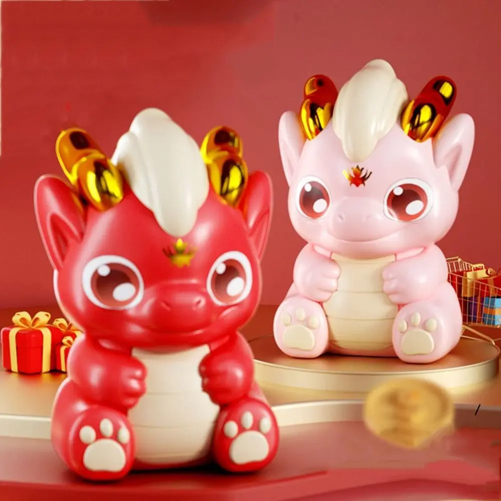 Cartoon High Capacity Dragon Piggy Bank Vivid Small New Year's Piggy Bank Dragon Claw Design Cute Dragon Savings Toy New Year's