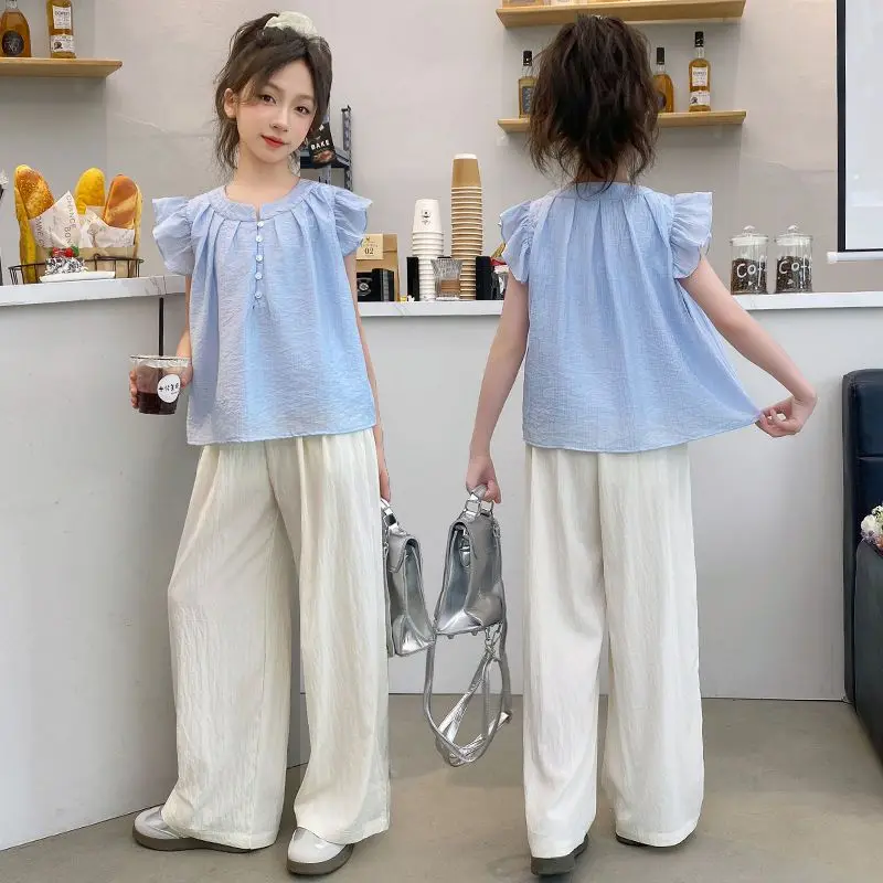 

Летний костюм для девочек, стильная детская одежда, детская мода с героями мультфильмов для детей 4, 7, 8 лет, одежда для девочек начальной школы