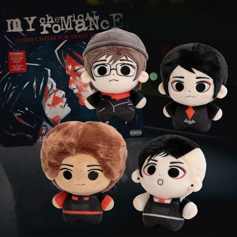 

2026 New My Chemical Romance REVENGE Plush 10cm Cute My Chemical Romance [MCR] REVENGE Plushies Anime Peripherals Doll Toy Gift