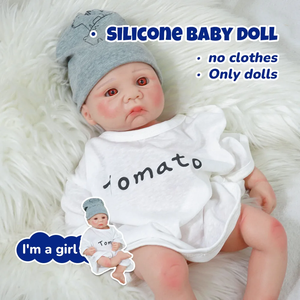 Die realistische 15-Zoll-Silikonpuppe ist eine weiche und süße Mädchenpuppe, ein perfektes Geschenk für Kinder ab 3 Jahren.Nr. 2. Keine Kleidung
