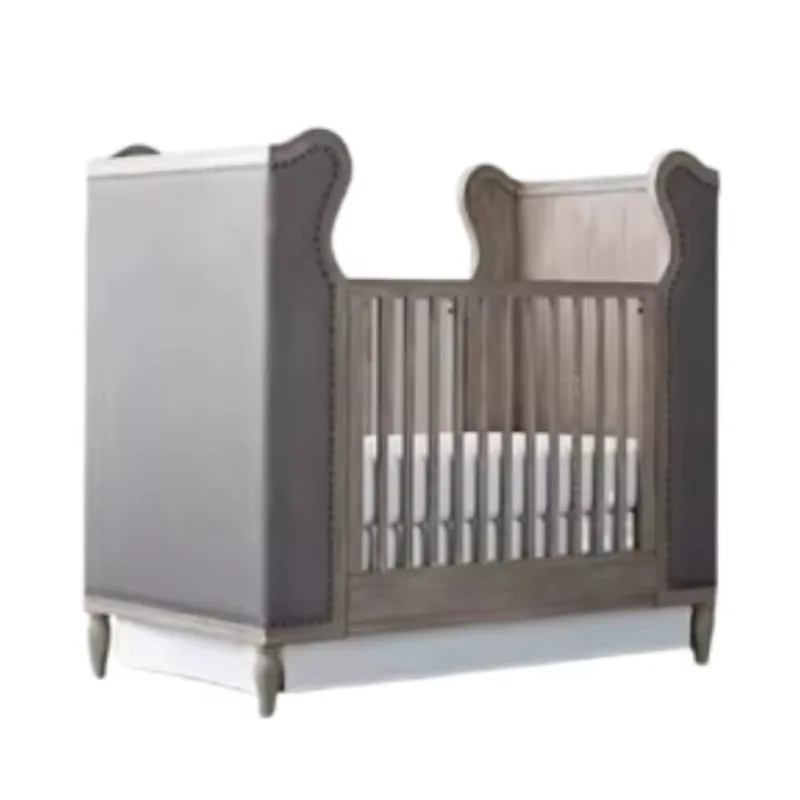 2026 Modern European Style Baby And Kid's Furniture Wooden Baby Bed Baby Crib For Bedroom Furniture Manufacturing In Indonesia