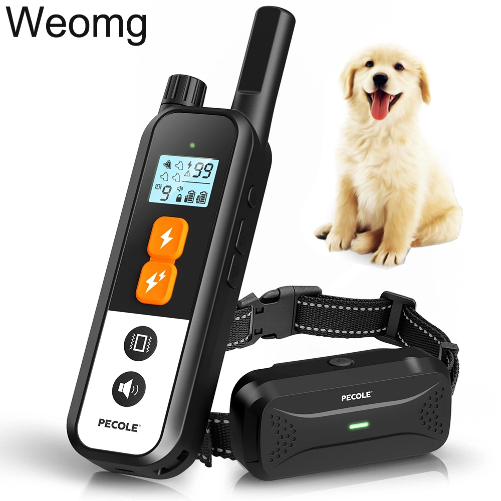 

Electric Dog Training Collar LCD Display Vibration Anti Bark Rechargeable Waterproof Dog Anti Barking Deterrent Device