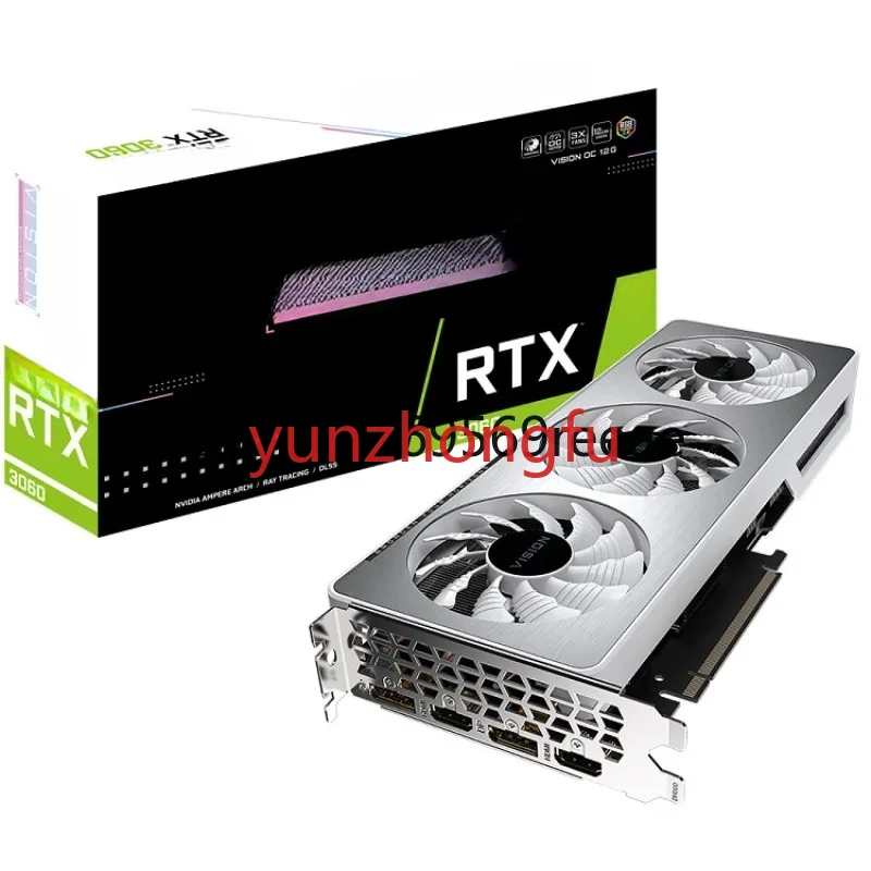 Rtx 3060 Vision Oc 12G Applicable Game Graphics Card Lhr Used