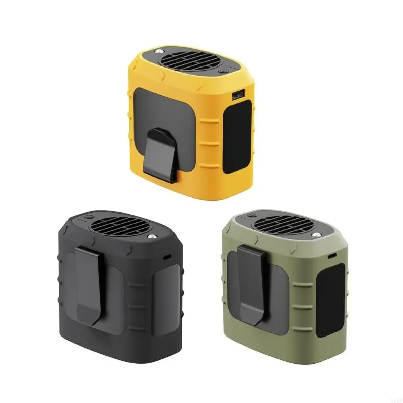 วัสดุ ABS ของพัดลมแบบชาร์จไฟได้สำหรับการตั้งแคมป์ปีนเขาปีนเขาวิ่งกีฬา N58D