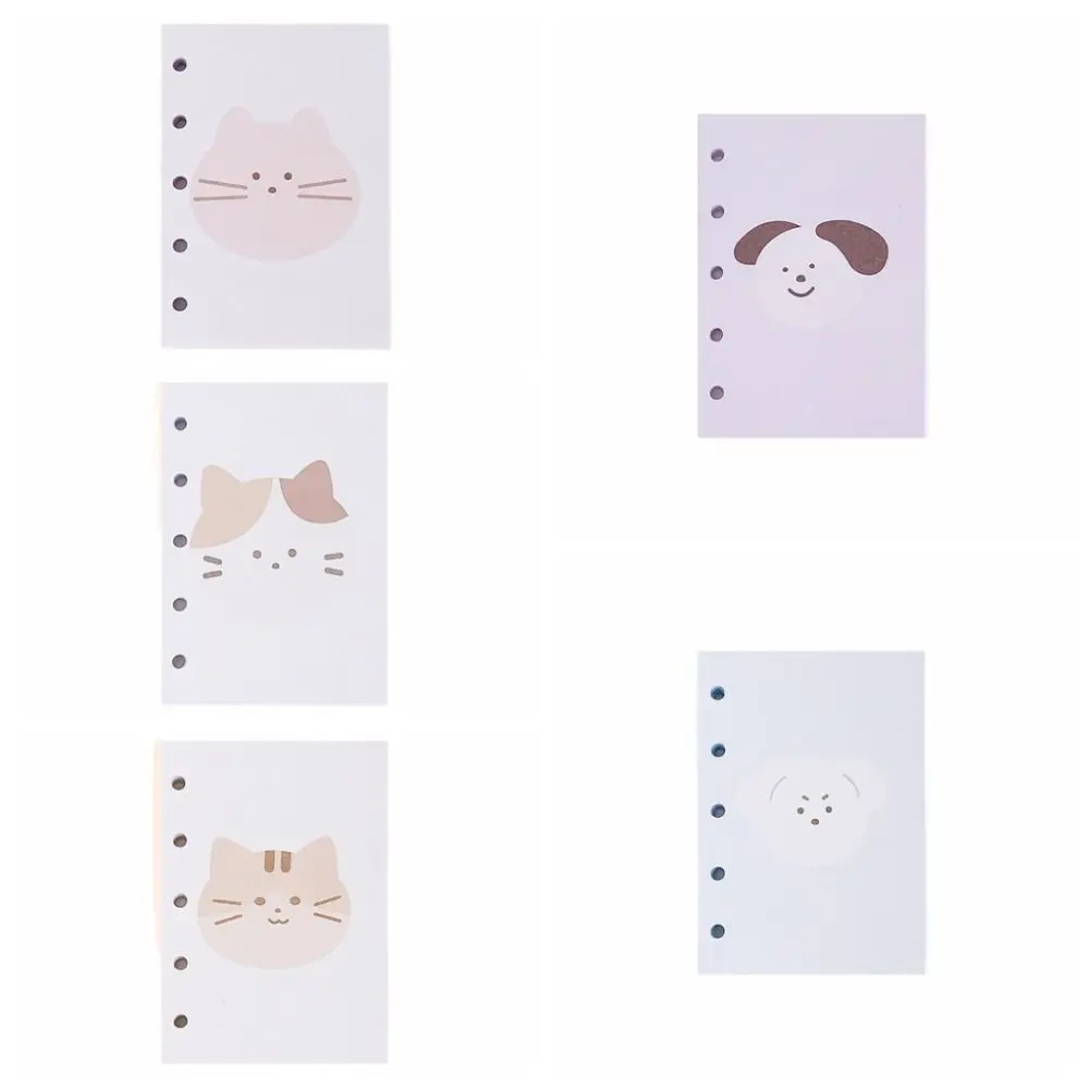 Cat M5 Loose Leaf Refill Paper Cartoon 30Sheets Refill Spiral Binder Inner Pages Indexing Cards Inside Paper