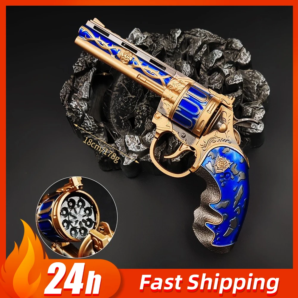 18cm Delta Force Python Klein model Gun Game Peripheral Toy Gun Non-Firing Cosplay Prop Desktop Collectible Ornament Boy Gift