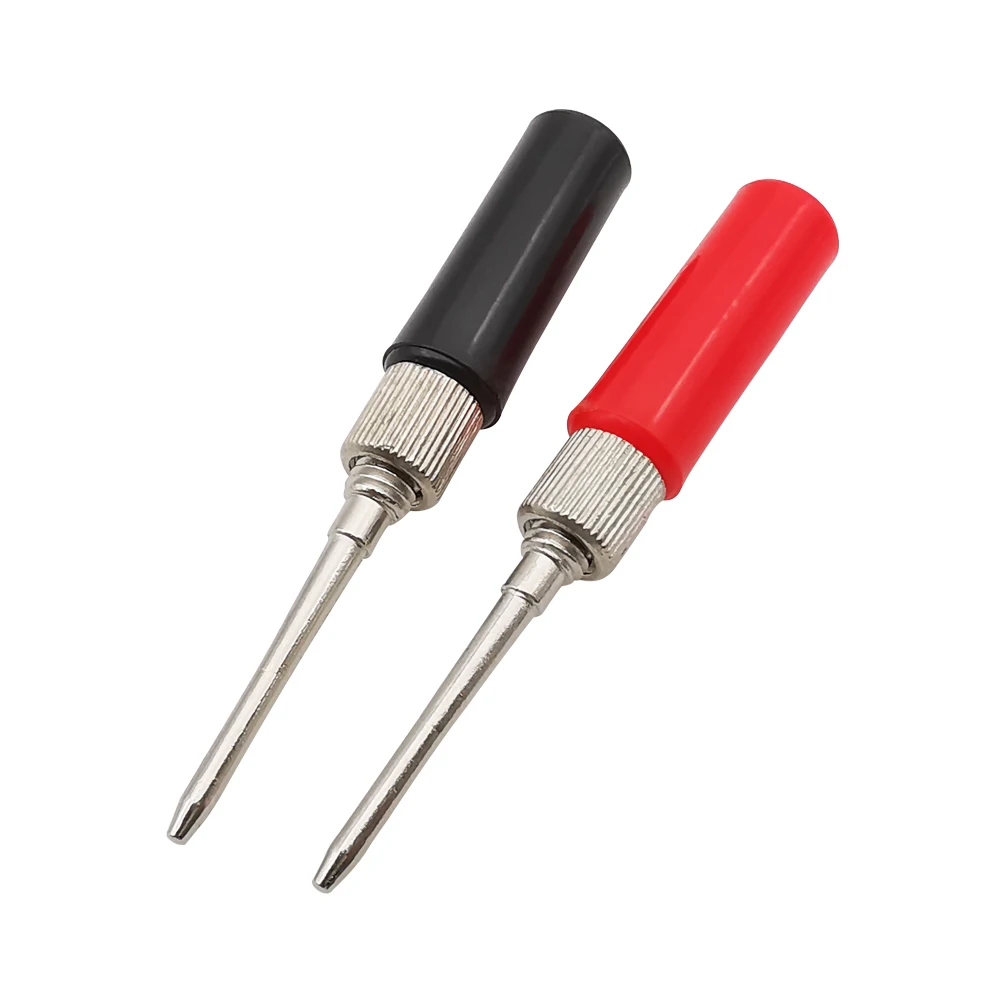 2Mm Plug Pin Test Probe Meter Veertest Probe Tip Geïsoleerde Handgreep Draad Connector Voor Multimeter Testen Lood Lang/Kort